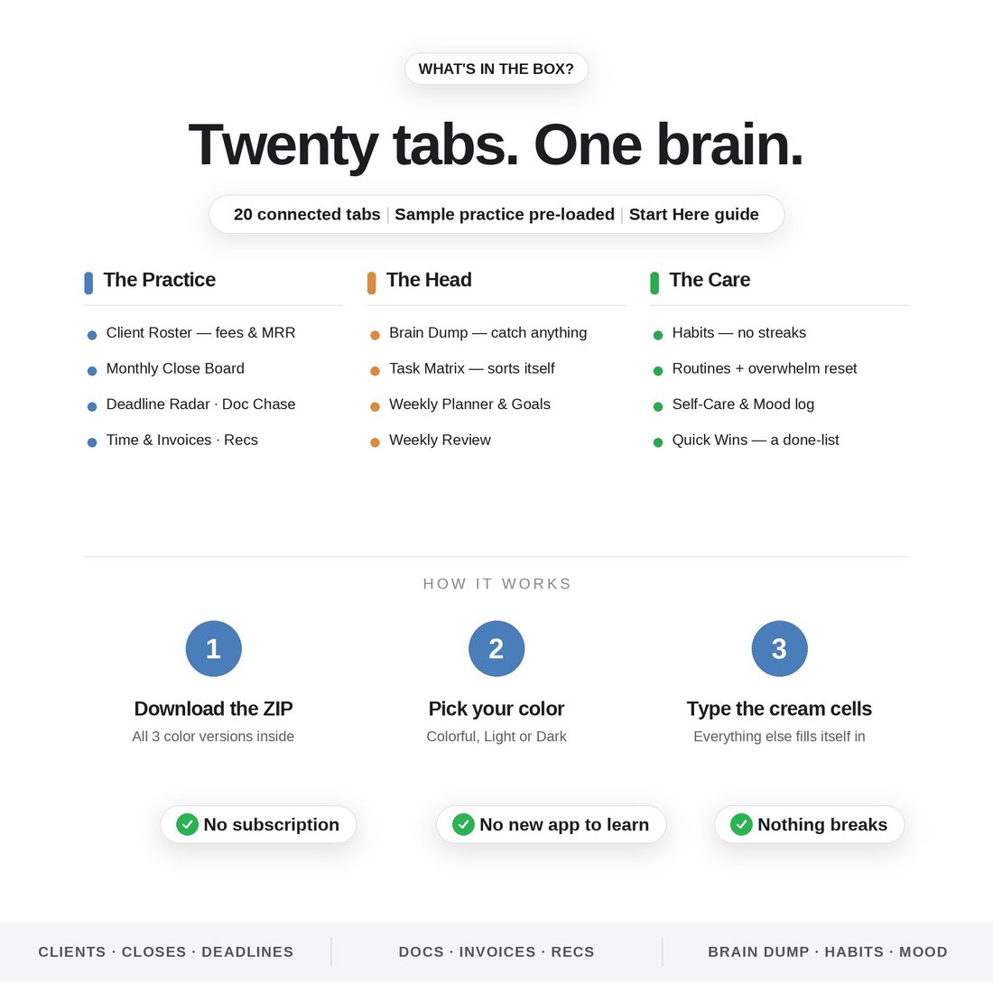 ADHD Bookkeeper Command Center — Today