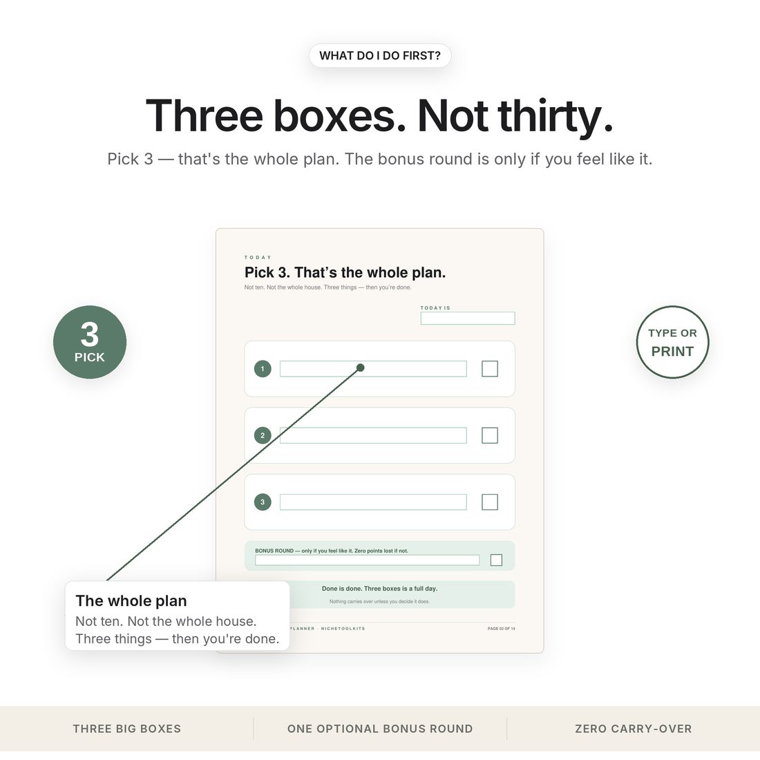 ADHD Cleaning Planner — Canva chore charts — 3 templates