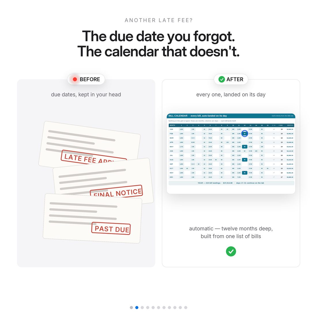 Smart Bill Tracker — Today