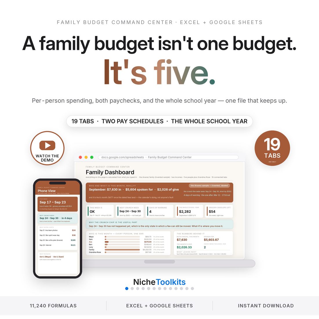 Family Budget Command Center — Spreadsheet System