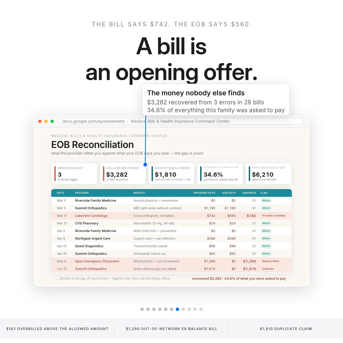 The framework — 14 tabs, every one labelled by the job it does.