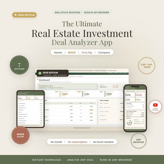 Deal Analyzer Dashboard — Browser App