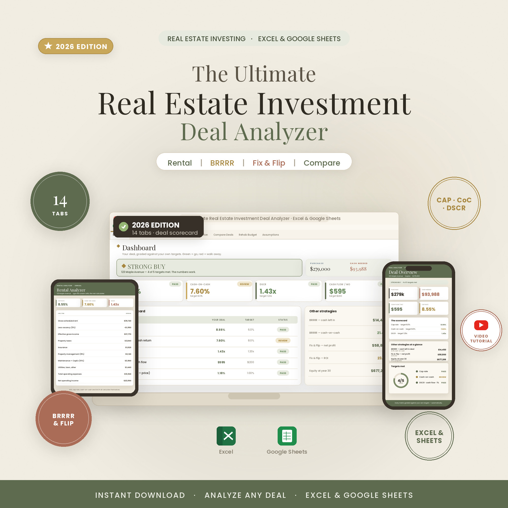 Real Estate Deal Analyzer — underwrite any deal in minutes