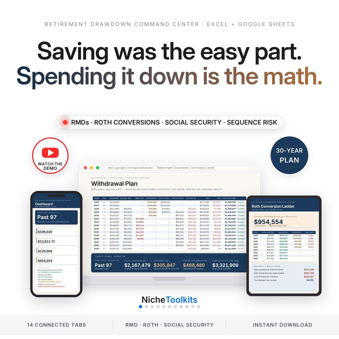 Retirement Drawdown Command Center — Spreadsheet System