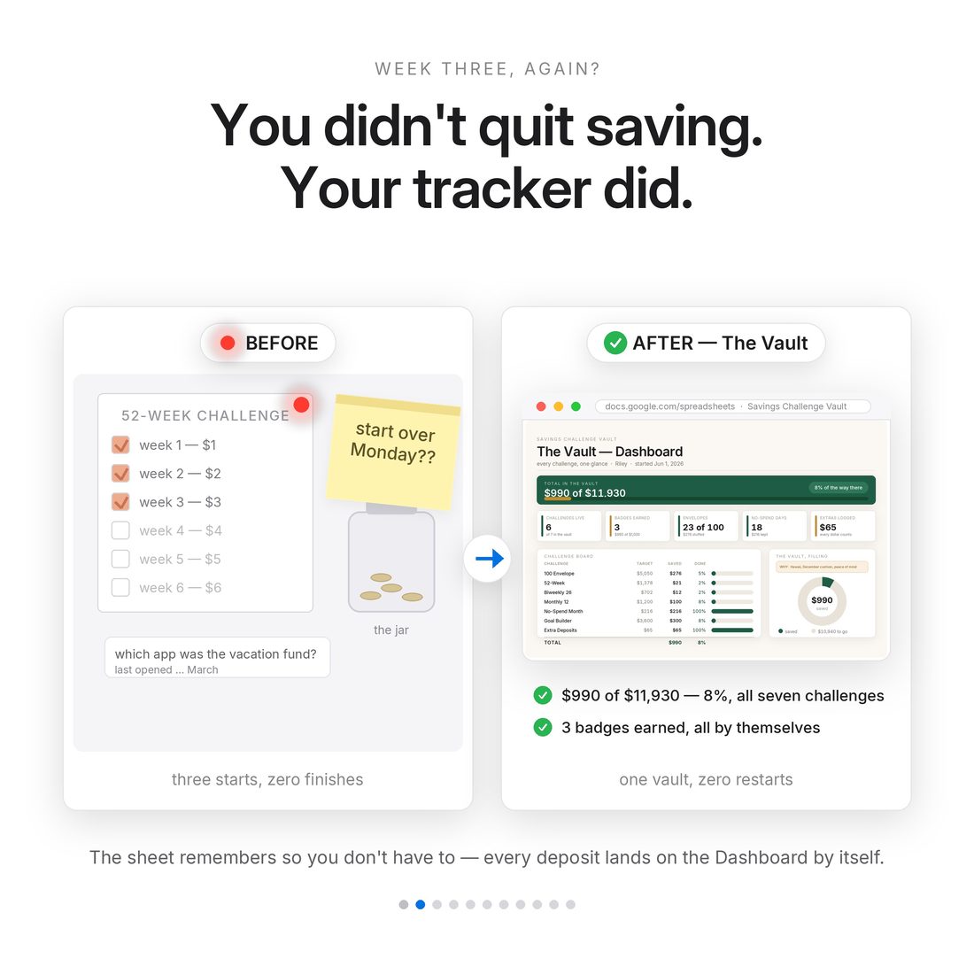 Savings Challenge Vault — Start Here