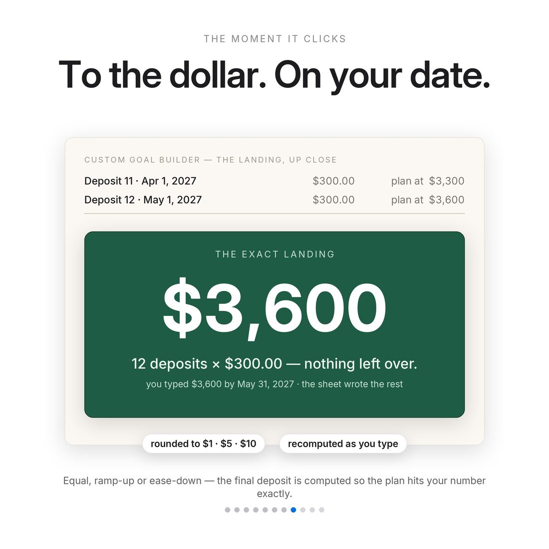 Savings Challenge Vault — No-Spend Month