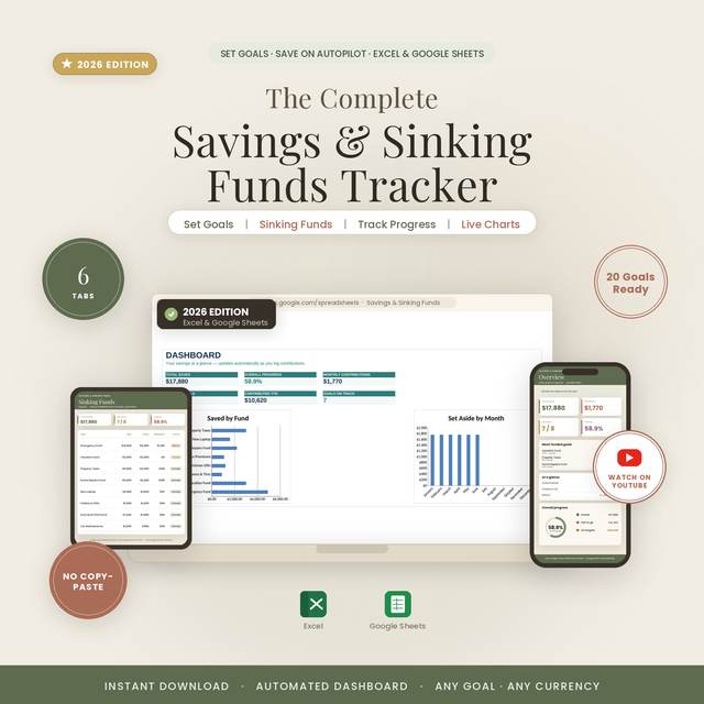 Savings & Sinking Funds — Spreadsheet System