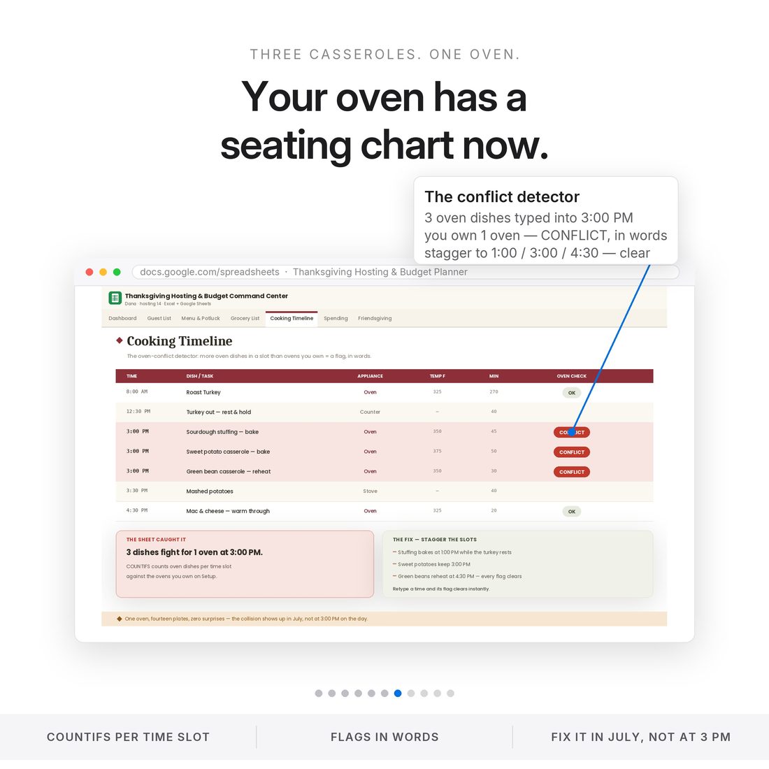 The framework — 11 tabs, every one labelled by the job it does.