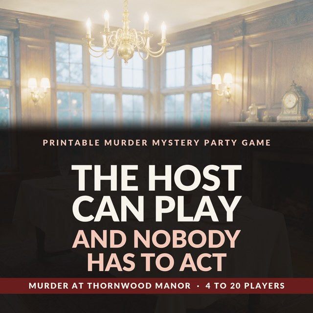 Murder at Thornwood Manor — Printable Party Game