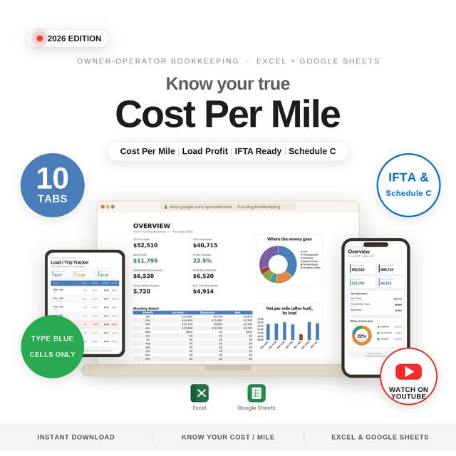 Trucking Bookkeeping — Spreadsheet System
