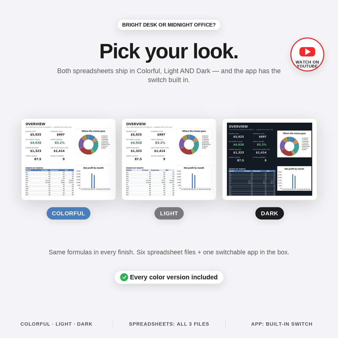 Tutoring Business in a Box — Ultimate Bundle — Tutor Rate Planner & Scheduler App ($47 value)